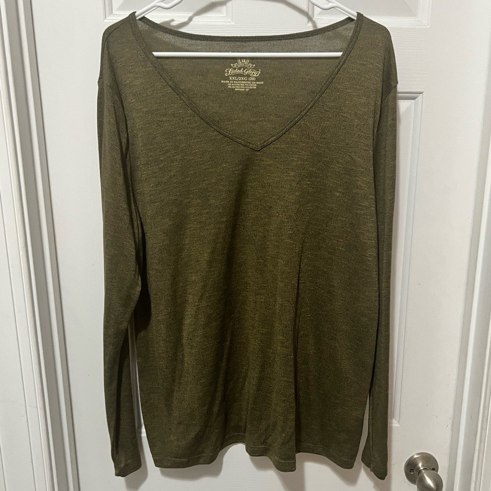 Faded Glory - 2X Long Sleeve Blouse